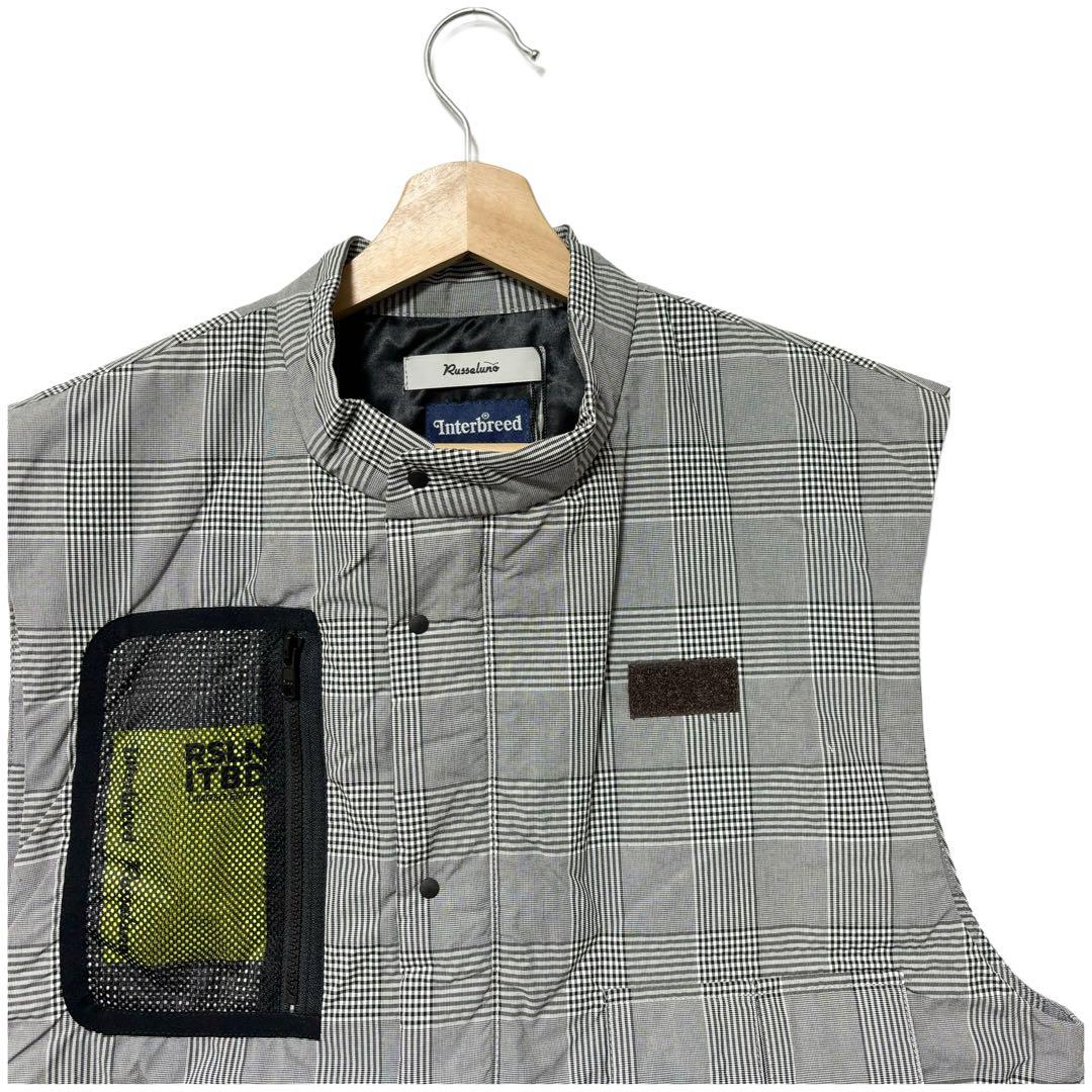 インターブリード × ラッセルノ ゴルフ コーデュラ 中綿ベスト ブラック XL