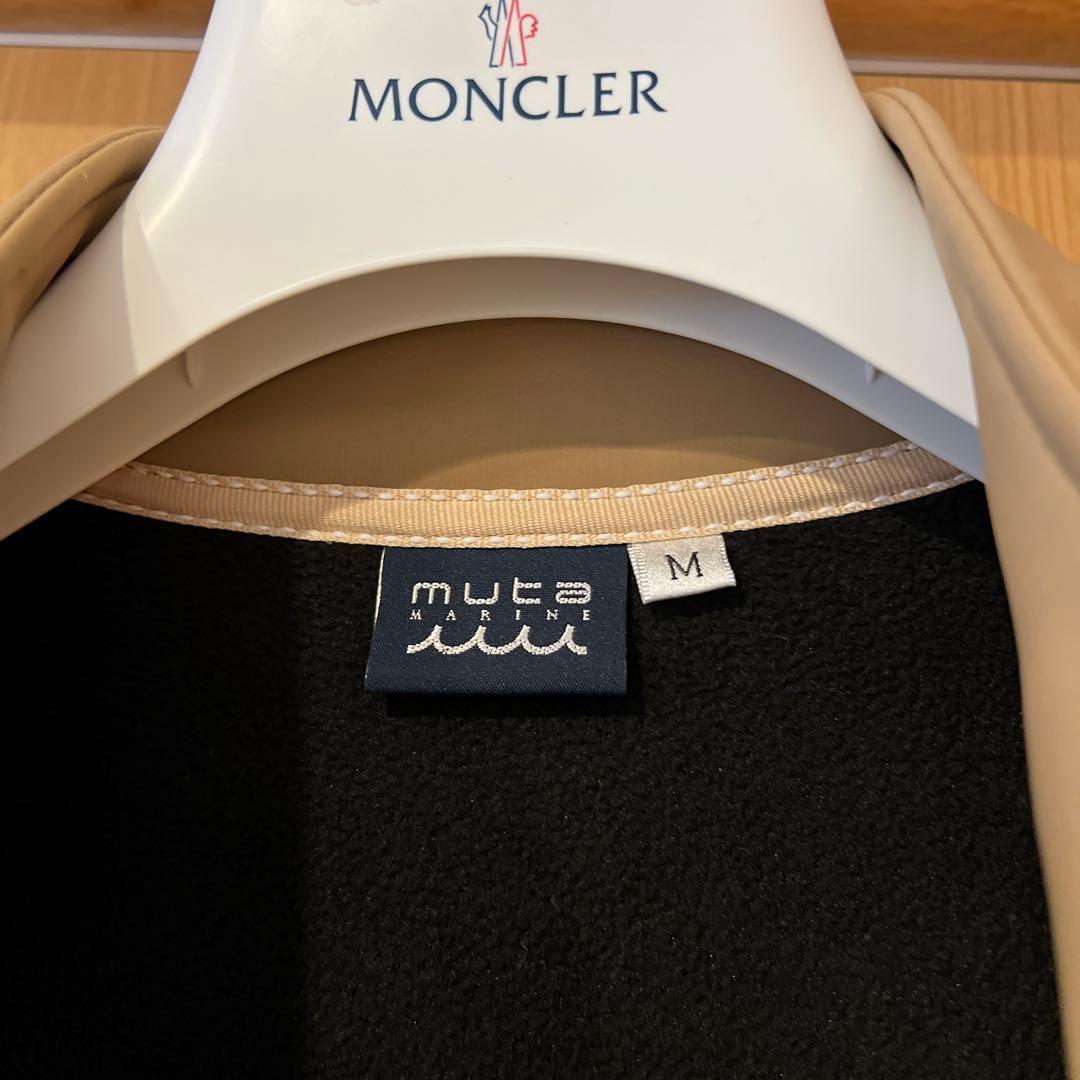 ムータマリン　ベージュ ジップアップ ワンピース