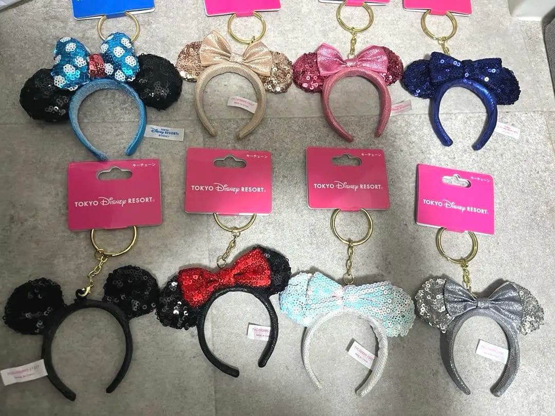 ミニー　ミニカチューシャ　キーチェーン