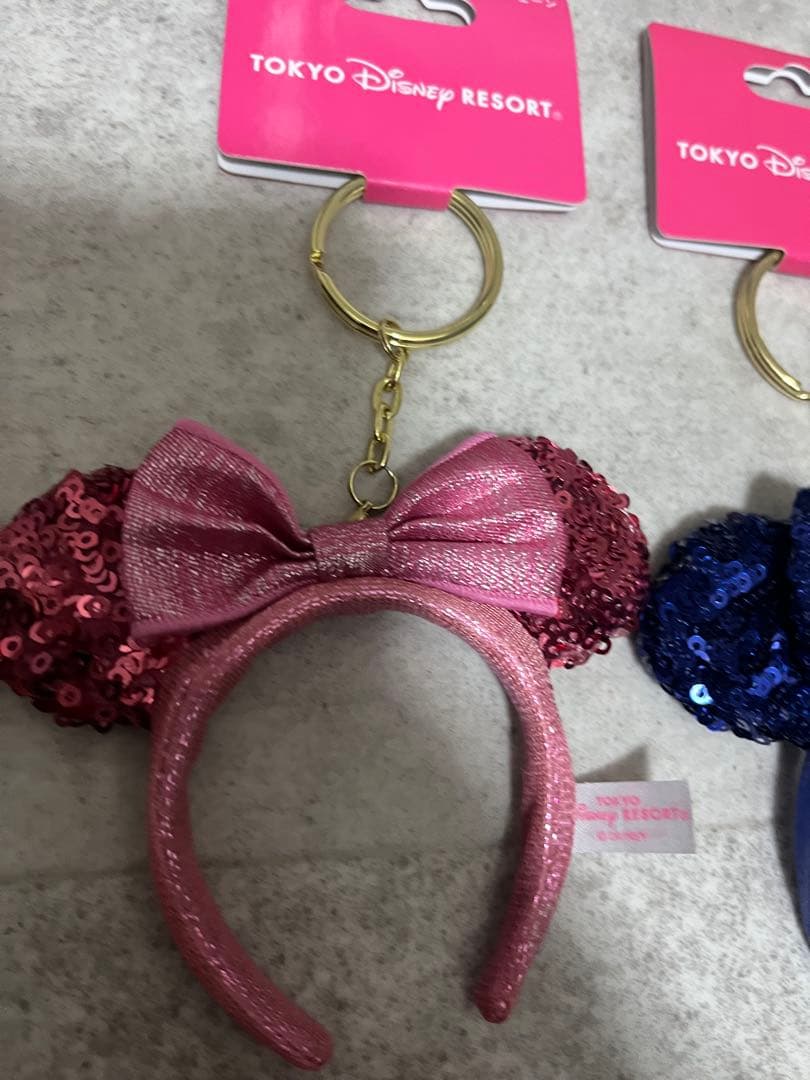 ミニー　ミニカチューシャ　キーチェーン
