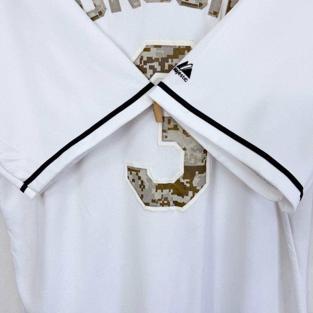 希少 USA製 MLB タンパベイレイズ カモフラ柄 ユニフォーム S102b