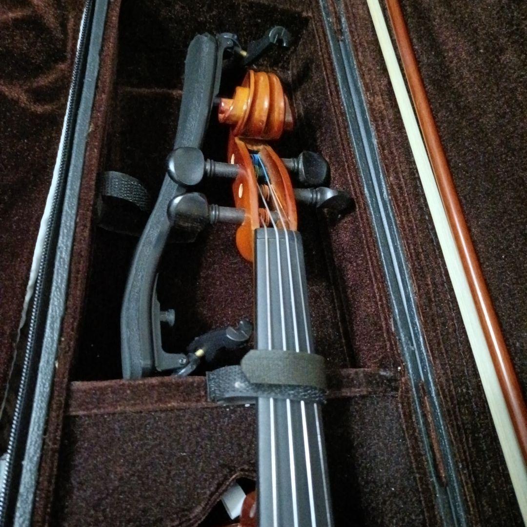 カルロジョルダーノ4/4 バイオリン本体 4弦 弓、ケース付き