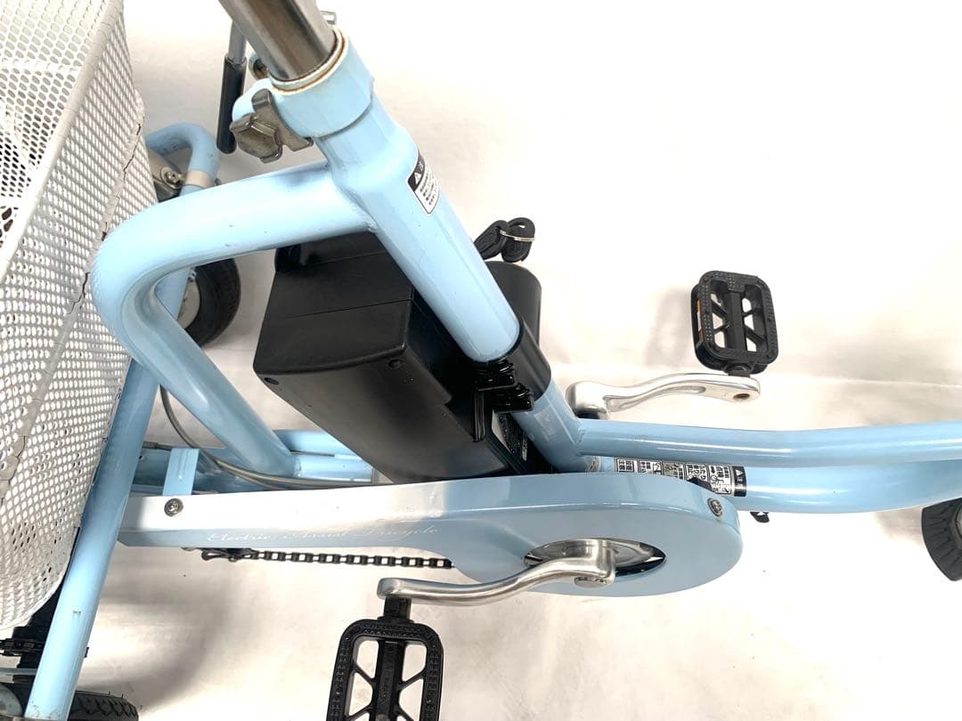 【即乘】送料無料 電動アシスト三輪自転車 5.8Ah 20-16インチ動作確認済