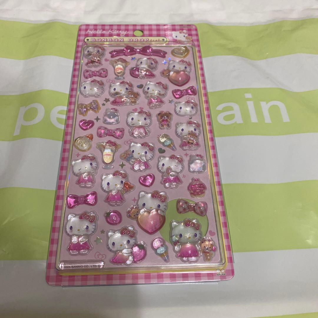 正規品ボンボンドロップシール　韓国限定サンリオ　ほっぺちゃん　おはじきシール