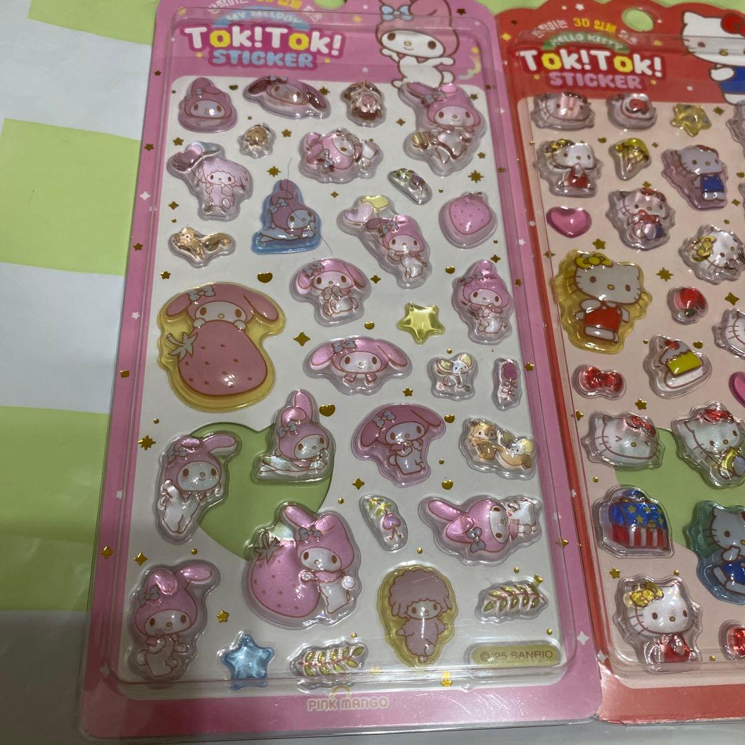 正規品ボンボンドロップシール　韓国限定サンリオ　ほっぺちゃん　おはじきシール