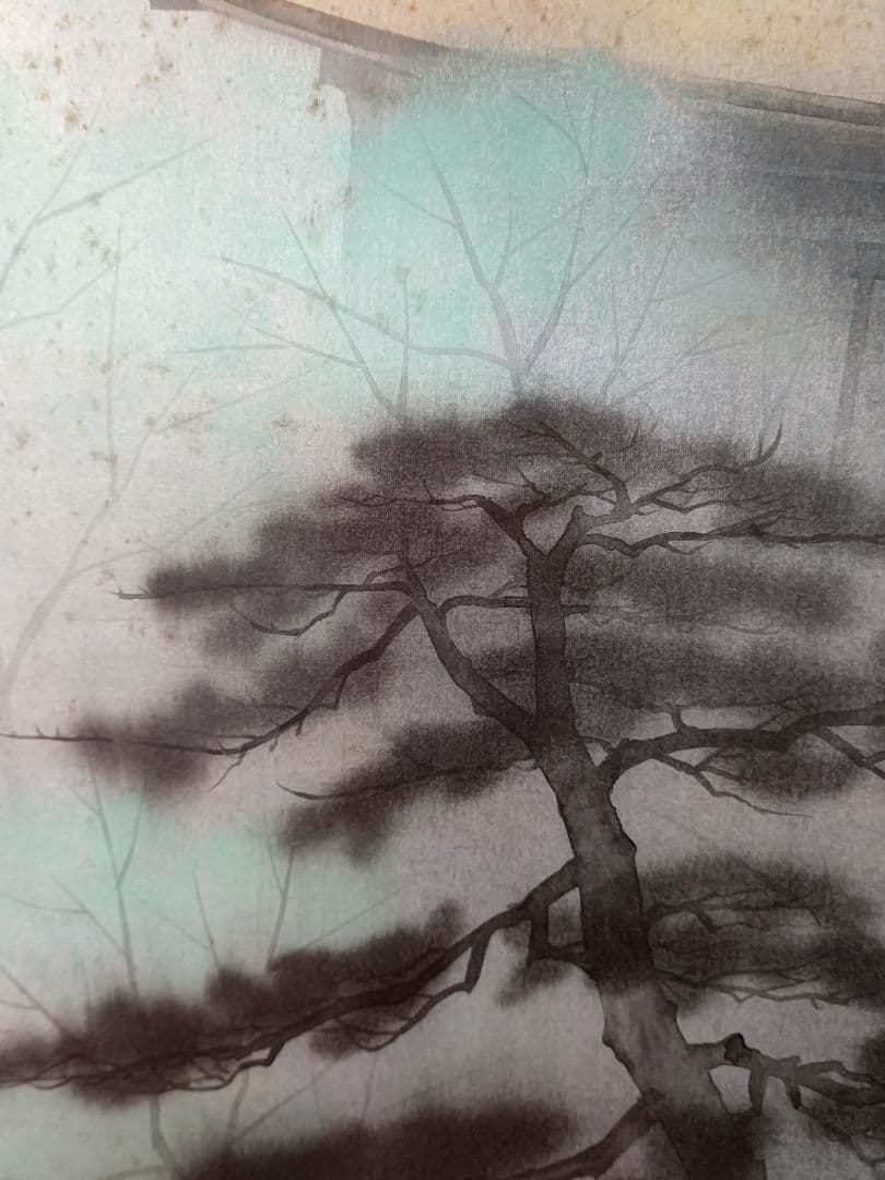 常寂光寺  掛軸  佐藤隆良  日本画