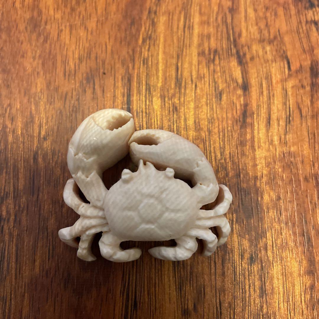 ナンタケットバスケット　マンモスオーナメント　カニ