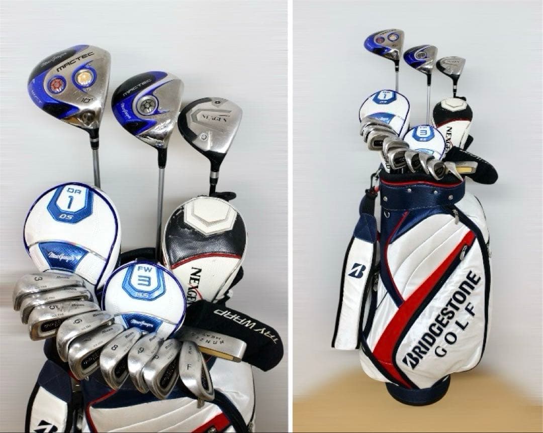 マックテック.ネクスジェン.ミズノ等 ゴルフクラブ フルセット❗️バッグ付