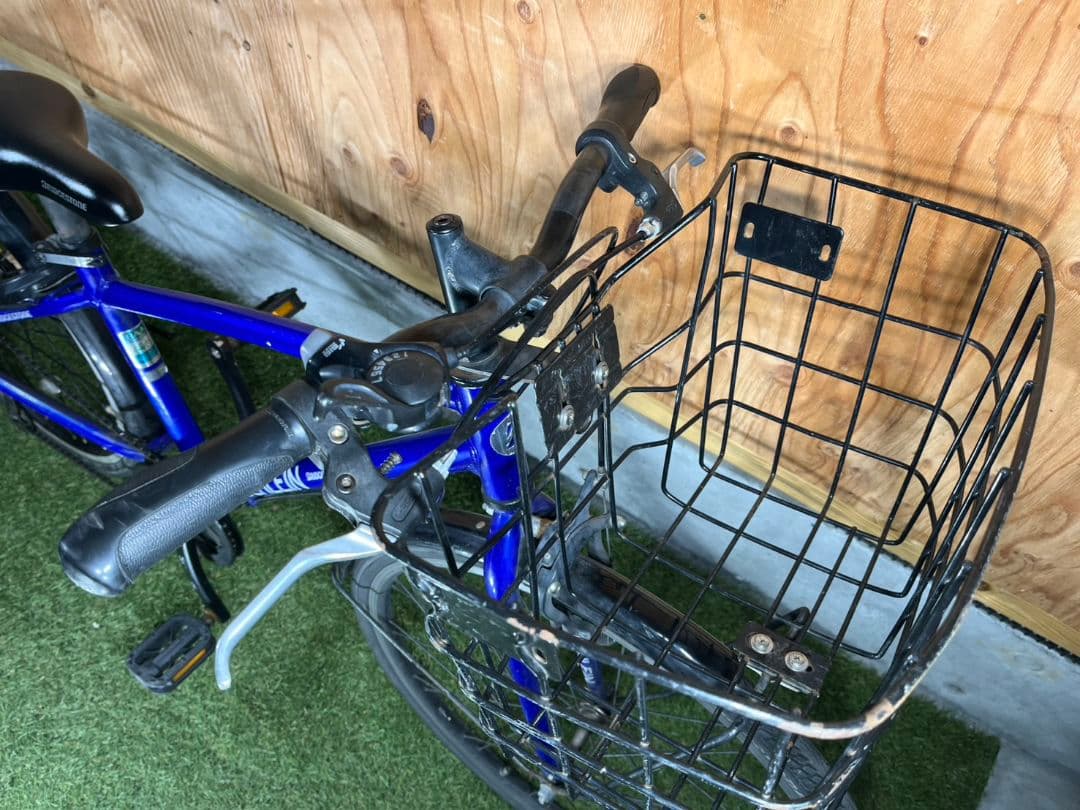 お引き取り限定 ブリヂストン 24インチ シュライン フロントバスケット付き