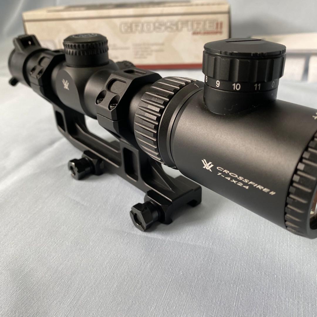 実物 VORTEX CrossfireⅡ 1-4×24 ガイズリー付