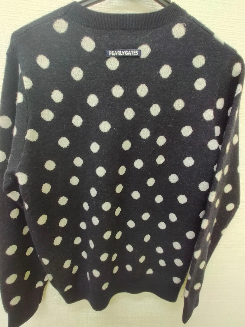 今季物PEARLY GATES ドット柄セーター・バイザーセット