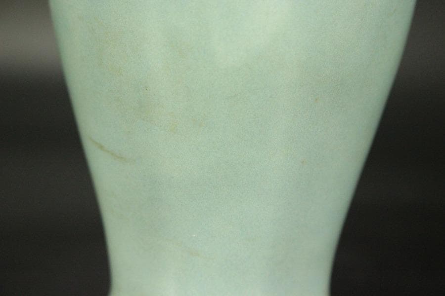 中国美術 天青釉 梅瓶 高17cm ZE216
