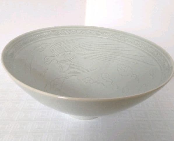 年末値下げ　安藤五作　白磁茶碗　樊川窯