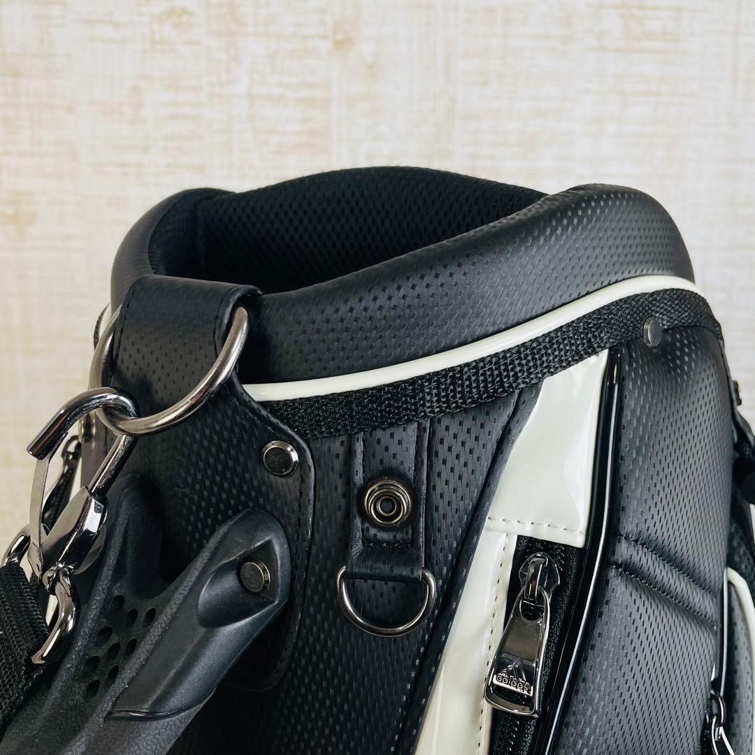 【極美品】adidas アディダスゴルフリニアロゴ キャディバッグ　9.5型