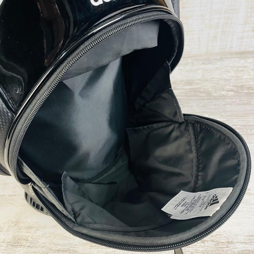 【極美品】adidas アディダスゴルフリニアロゴ キャディバッグ　9.5型
