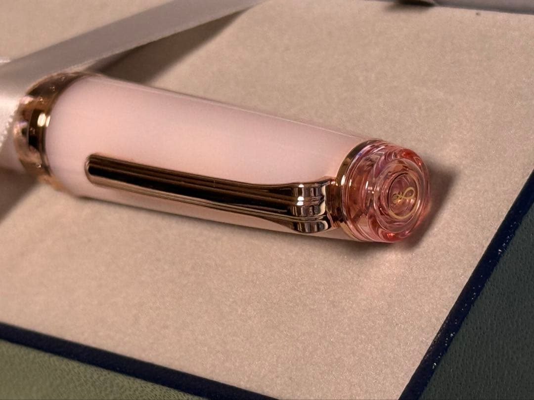 八文字屋　オリジナル　久保桜ブルームピンク　万年筆　極細字　EF