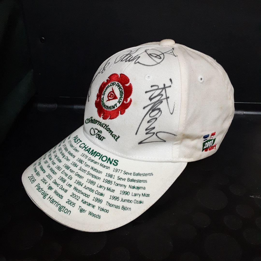 【最終】2007年ゴルフトーナメントツアー記念グッズ 直筆サイン キャップ