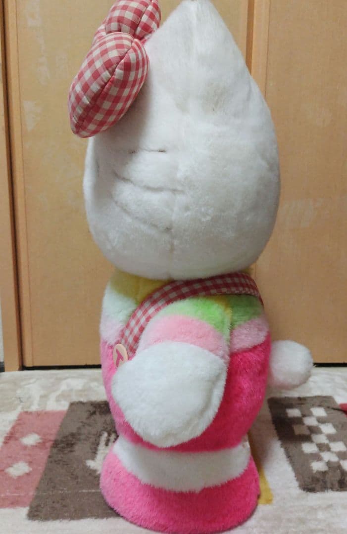 希少 ハローキティ 特大 ジャンボ BIG ぬいぐるみ 自立 レトロ レア