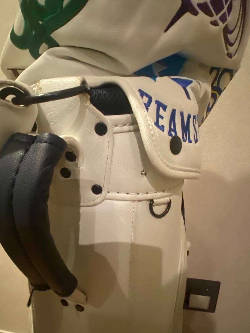 BEAMS GOLF キャディバッグ ホワイト