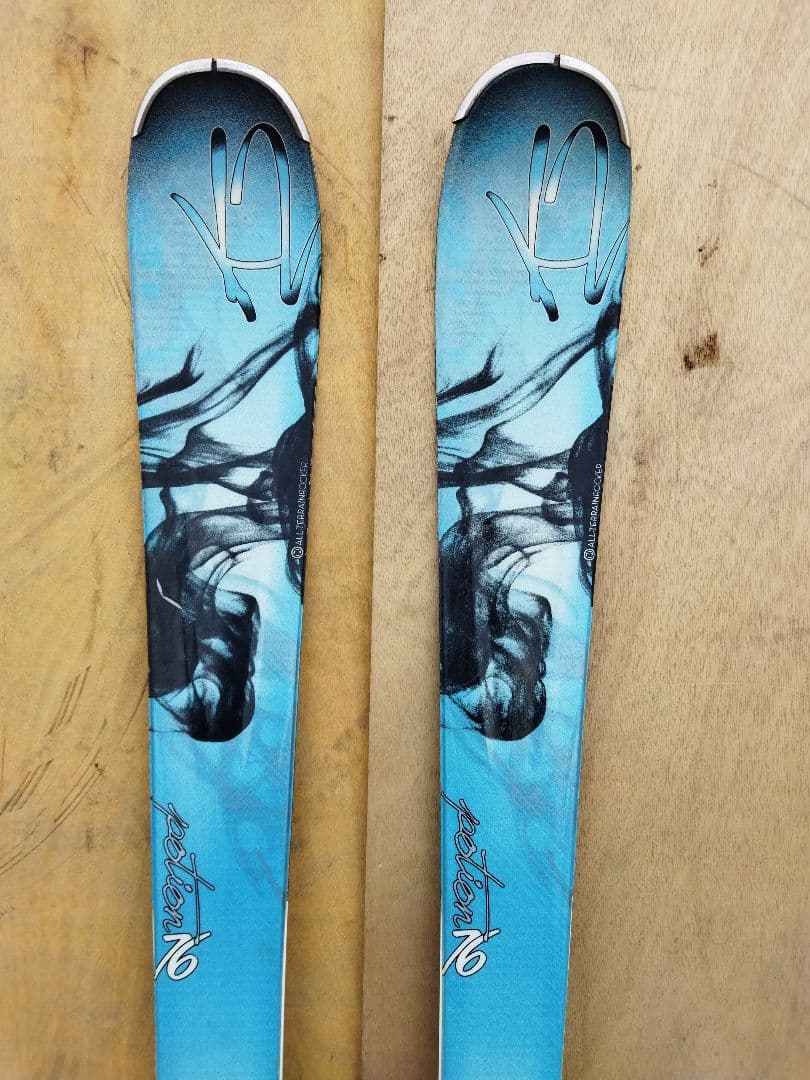 K2 ケーツー　スキー板 potion 76 水色　156 バインディング付