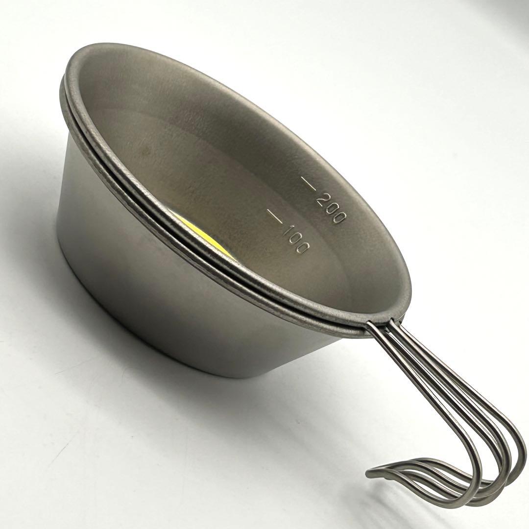 未使用 90s チタンカップ 2個 絶盤 シェラカップ 株式会社 モチヅキ