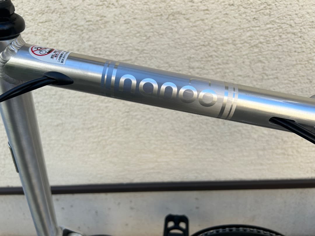 値下げ！nanoo 折りたたみ自転車 シルバー　中古