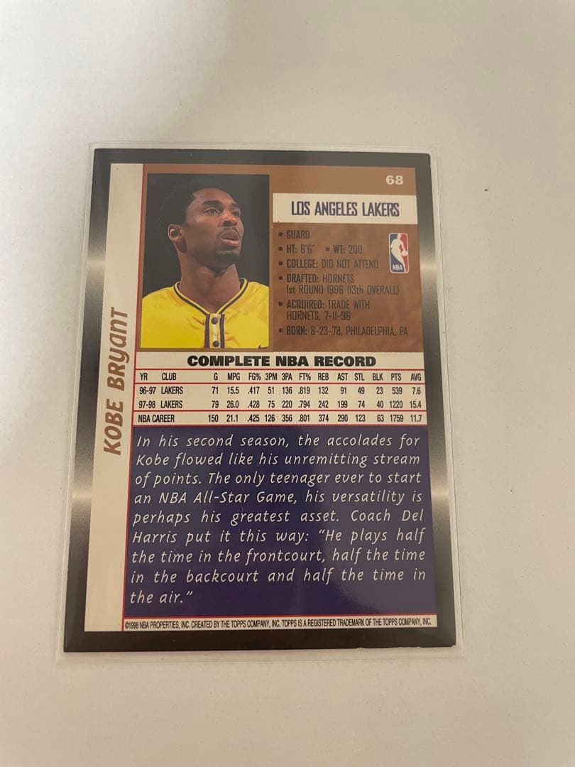 NBAカードコービー希少品