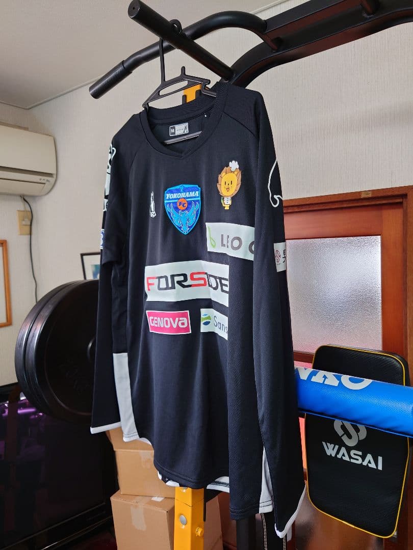 横浜FC soccer junky 長袖シャツ トレーニング Mサイズ