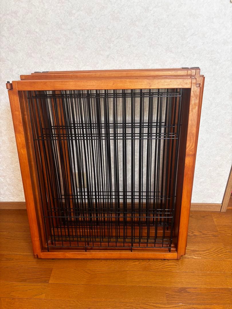 【中古】【Richell リッチェル】ペット用木製3WAYサークル6面90H