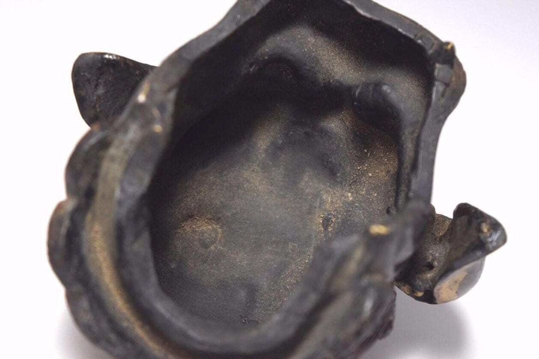 鍍金古銅獅子香爐　美術品　骨董品　金属製　工芸品　香炉