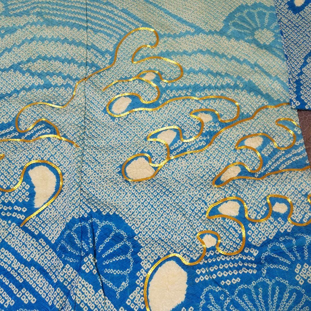 総絞り  振り袖  金彩  成人式  正絹