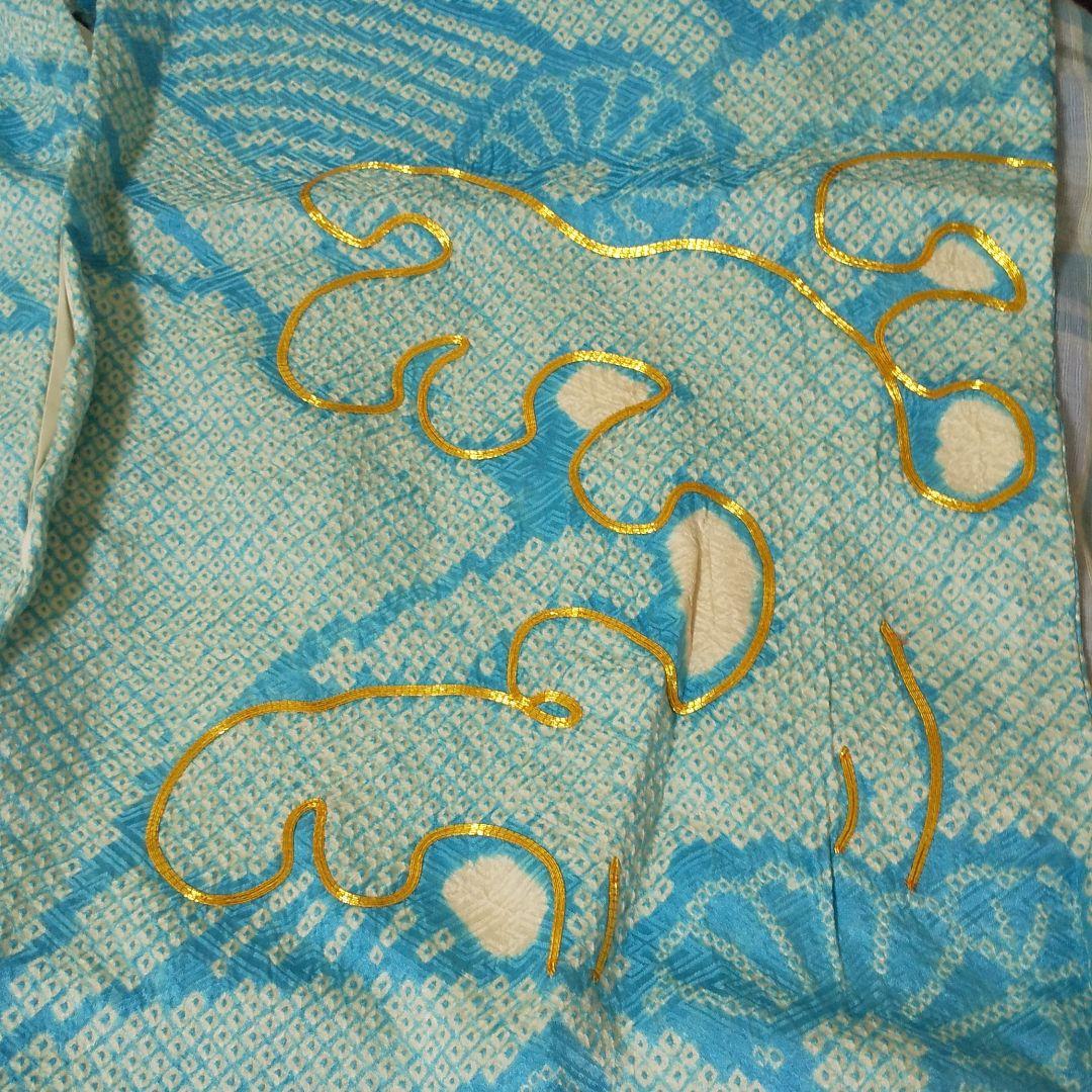 総絞り  振り袖  金彩  成人式  正絹