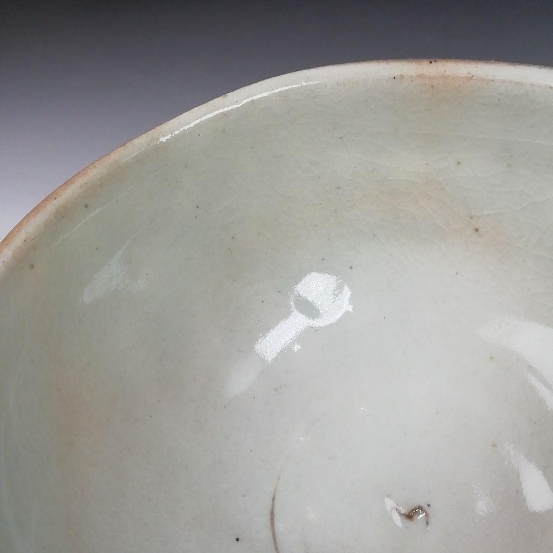 Ｔ４６１　茶碗　『粉引茶碗』『子の日窯　大島久興 作』　共箱　抹茶碗　茶道具