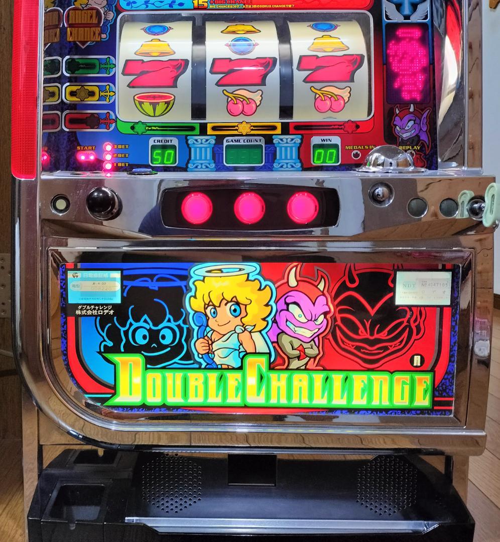 【パチスロ実機】ロデオ★ダブルチャレンジ【不要機付】４号機・希少台・人気台