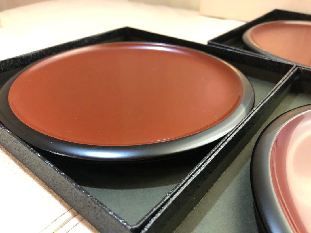 輪島塗　Hananuri ケーキ皿　2枚