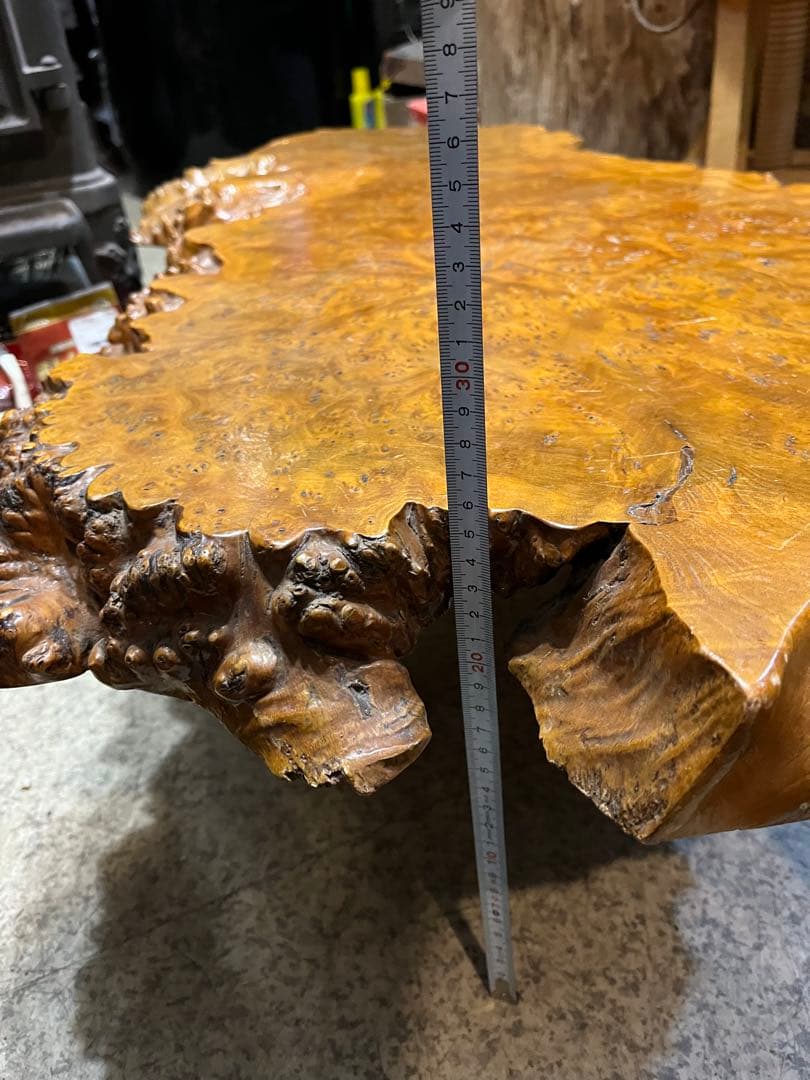 切り株座卓、コブ付き座卓、一枚板座卓、座卓、天然木座卓、一本木座卓、切り株座卓