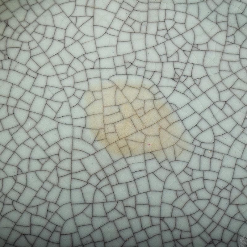 中国　官窯　金糸鉄線　氷裂文　大香炉　直径約39㎝　C　R7962B