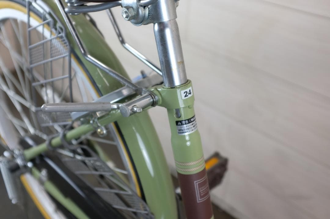 美品　軽快車　24インチ　シングル　ライト