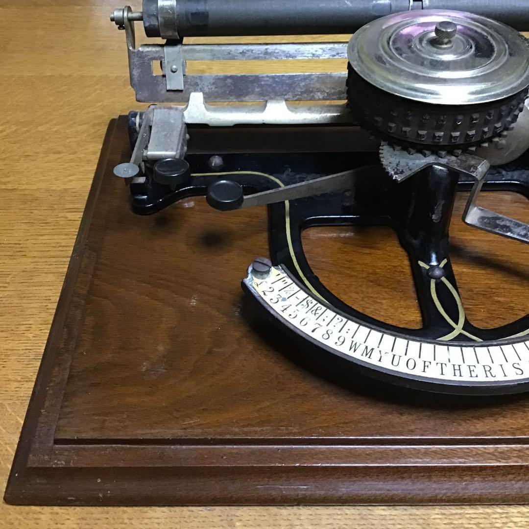 アンティーク　ピープルズタイプライター　1890年代アメリカ製　激レア