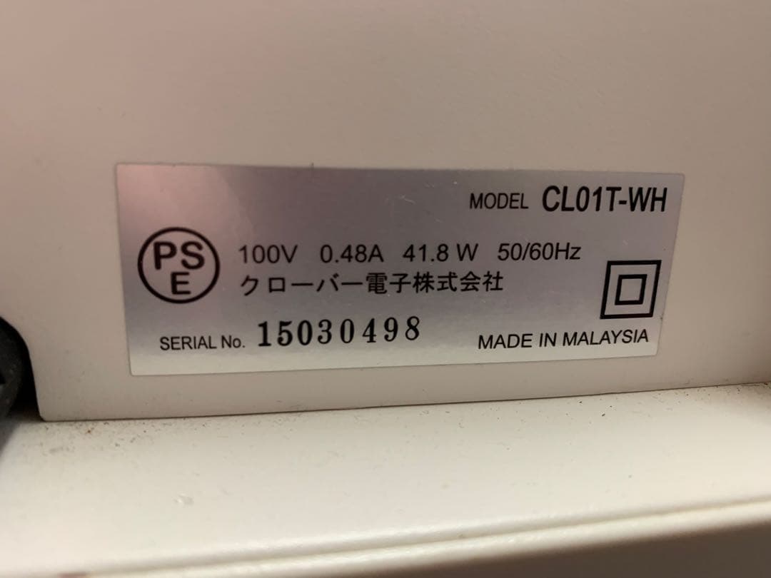 CLOVER CL01T レジスター