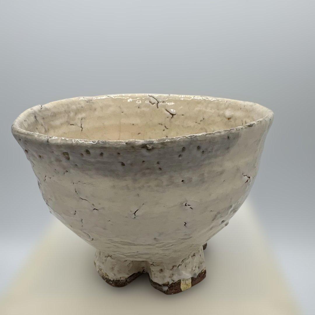 四代　真清水蔵六　金海割高台　茶盌