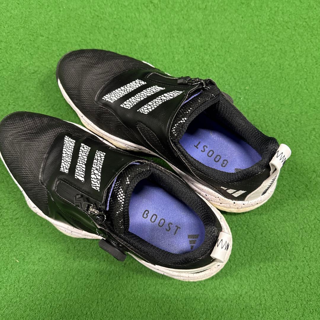 adidas BOOST ゴルフシューズ 女性用 ブラック/ホワイト