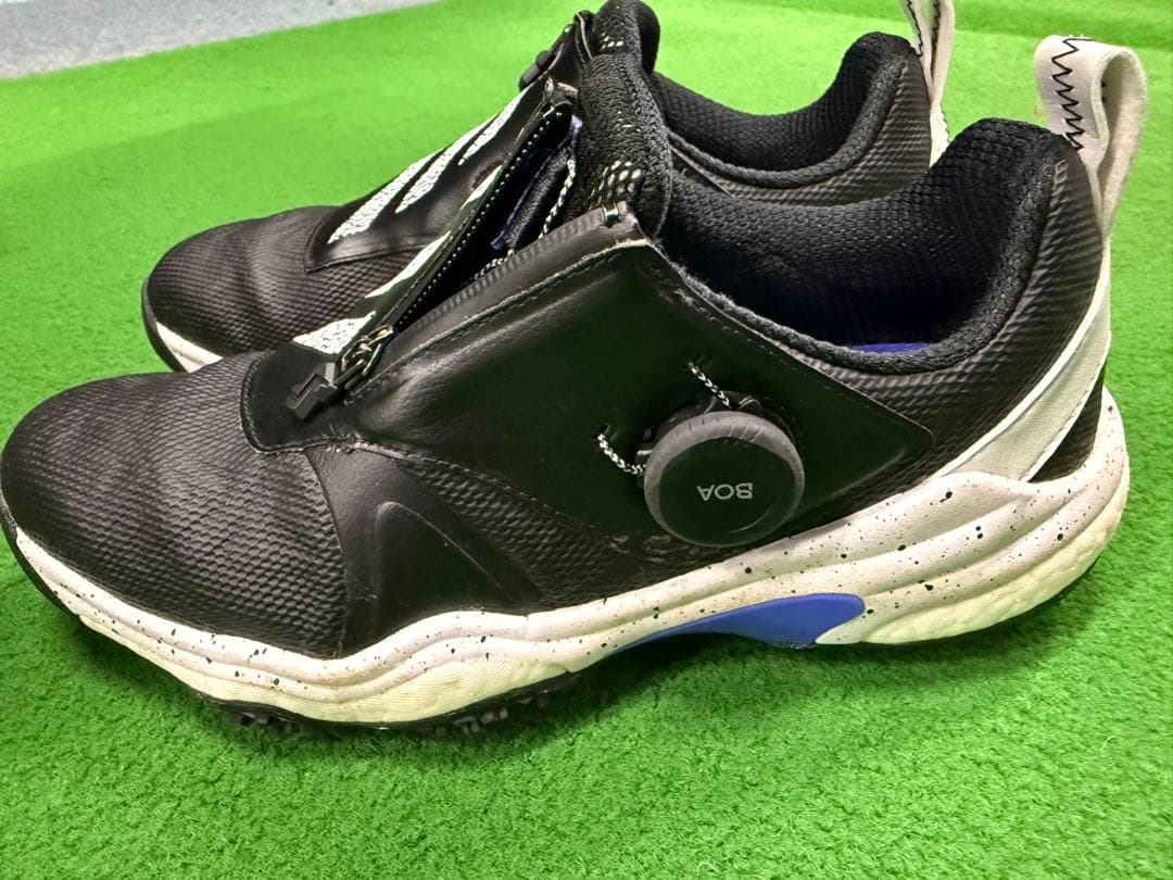 adidas BOOST ゴルフシューズ 女性用 ブラック/ホワイト