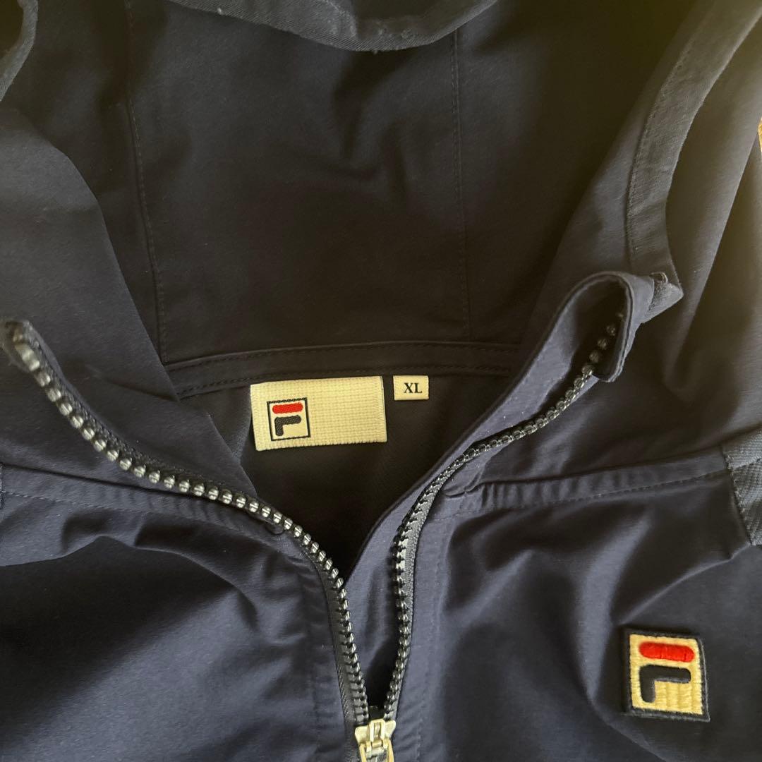 FILA フード付きジャケット XL ネイビー【お値下げします！】