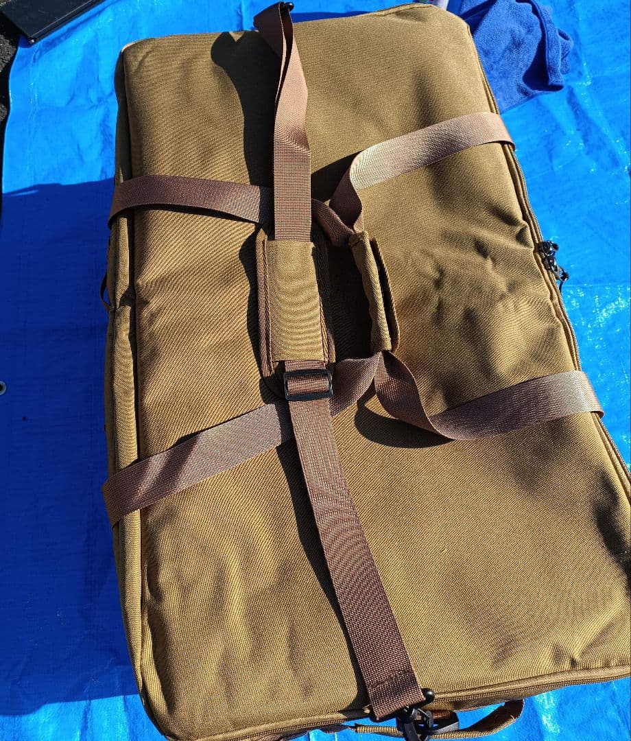 アウトドア大容量ブラウン収納ケース