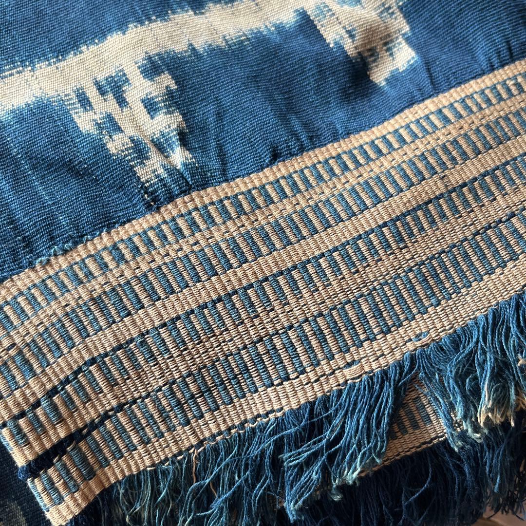 ★【ヴィンテージ】インドネシア スンバ島 藍染イカット