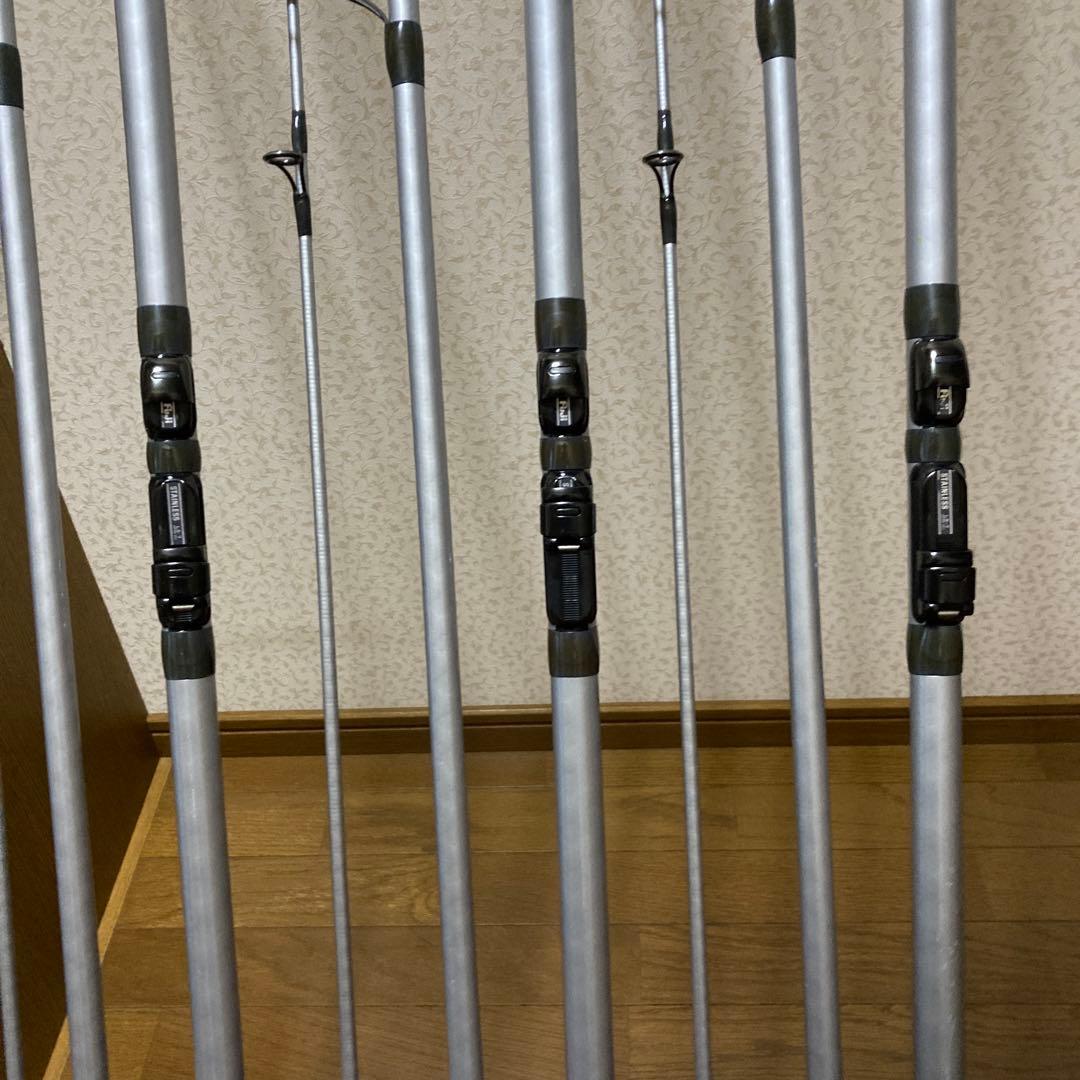 シマノ　投げ竿、投げリール　3セット　竿ケース付き