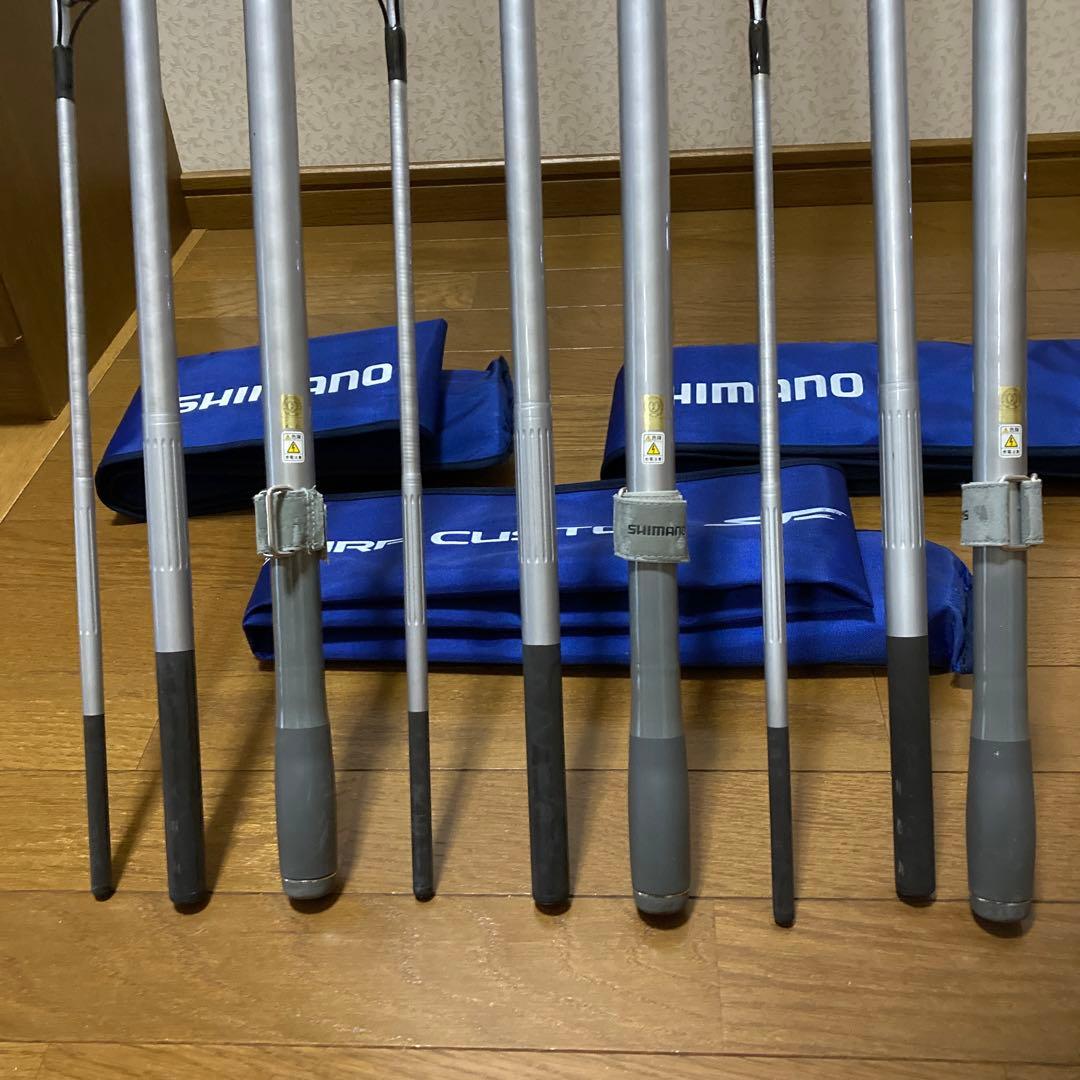 シマノ　投げ竿、投げリール　3セット　竿ケース付き