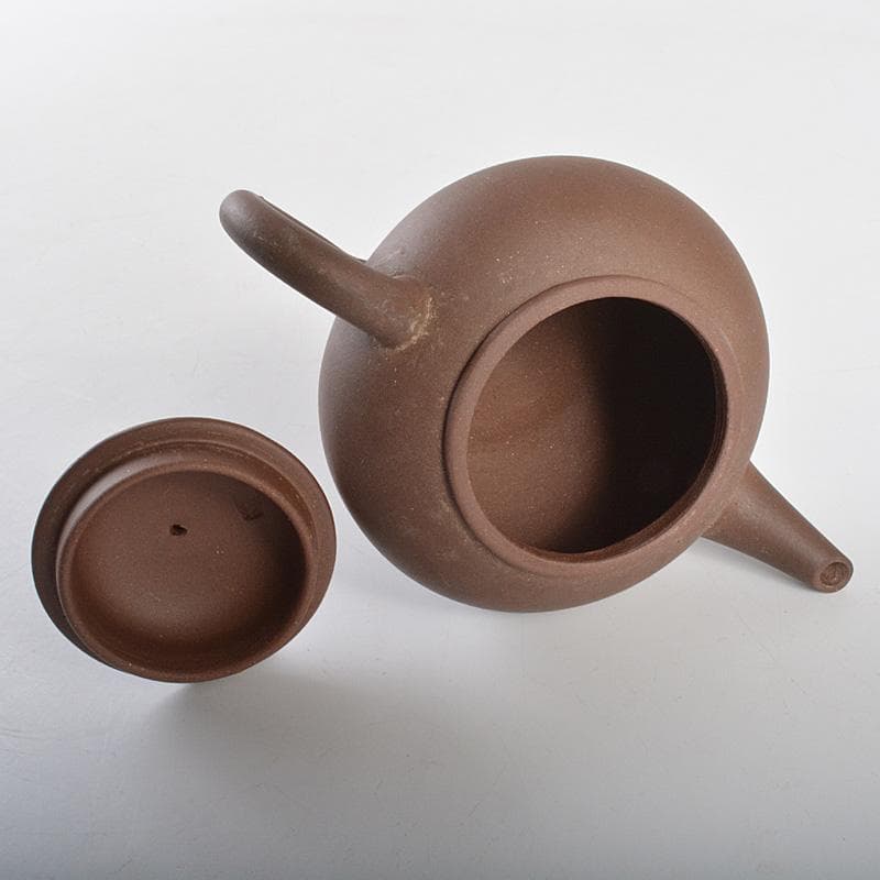 中国　荊渓恵孟臣銘　紫砂　朱泥　急須　茶壷　C　R6268