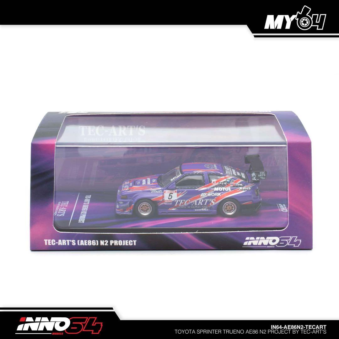 Inno64 1/64 TEC-ART'S AE86 N2 ミニカー
